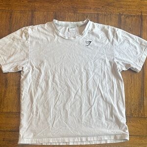 Gymshark Light Gray Short Sleeve Tee